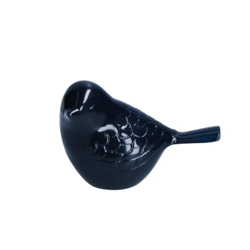 THE Homes Good Blue Handcrafted Aluminium Song Bird Cremation Urn with Multi-Colour Pattern for a Tranquil Memorial (Dimensions 4.75" L x 3" W x 3" H)