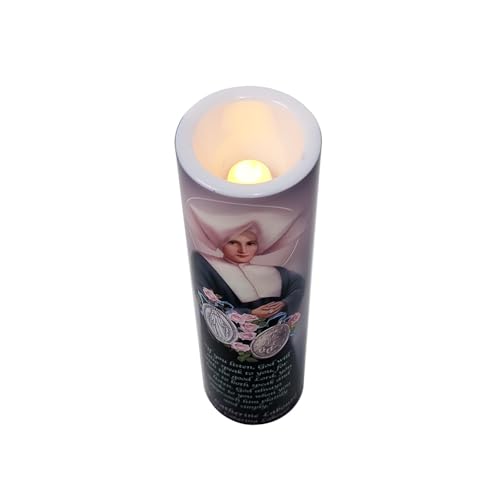 St Catherine, LED Flameless Devotional Prayer Candle