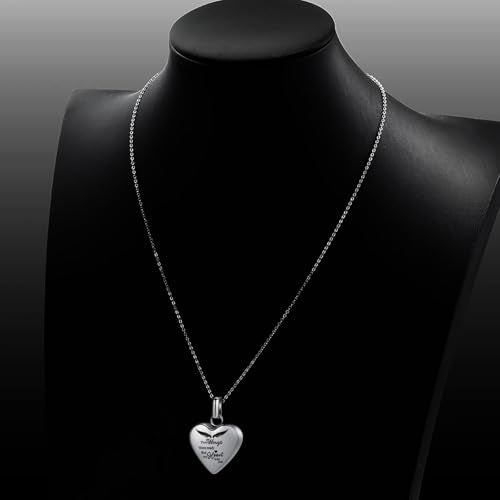 Heart Urn Necklaces for Ashes Cremation Jewelry for Women Men Human Ash Memorial Keepsake Pendant - color: 1pcs ashes necklace