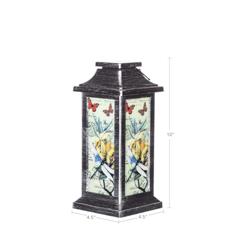 Topadorn Solar Lantern Outdoor, Hanging Garden Lantern with Dragonfly - style: Dragonfly