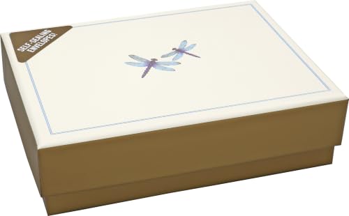 Blue Dragonflies Note Cards (14 Cards, 15 Self-sealing envelopes)