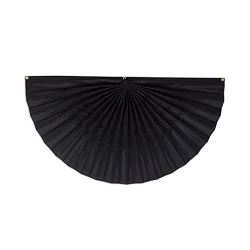 Funeral decorations by Independence Bunting - American Made Nylon Funeral Bunting! (Nylon - Black, 24" x 48")
