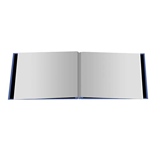 Pioneer 5 Inch by 7 Inch Postbound Fabric Frame Front Memory Book, Sky Blue - color: Sky Blue, size: 5"x7"
