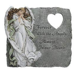 Joseph's Studio by Roman, 11" Memorial Angel Stepping Stone, Garden Collection, Religious Décor