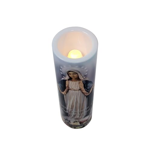 Our Lady of Grace, LED Flameless Devotional Prayer Candle