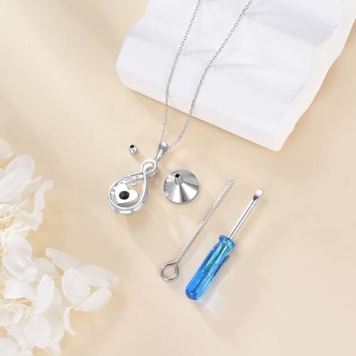 TIGER RIDER Pet Paw Necklace 925 Sterling Silver Cross Infinite love Necklace Pendant Pet Jewelry Gift for Dog Cat Lovers - style: Love