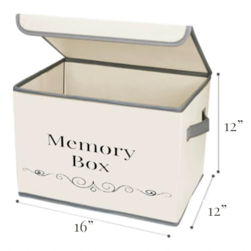 Memory Storage Box - Baby Keepsakes, Travel memories, Loved Ones Treasured Keepsakes.