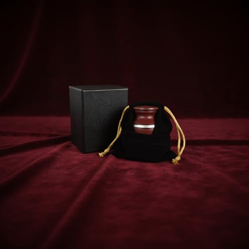 Crimson red Small Urns for Human Ashes Keepsake - Mini Cremation Urns for Adults, Women, Mom - Decorative Memorial Keepsake Urn - Tiny Ash Container for Loved Ones Remains
