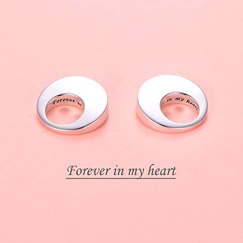 YinShan Urn Necklaces for Ashes for Women Girls Cremation Jewelry 925 Sterling Silver Eternity Memorial Forever in My Heart Ashes Keepsake, Adjustable Silver Chain 18+2 Inches - style: Circle of Life