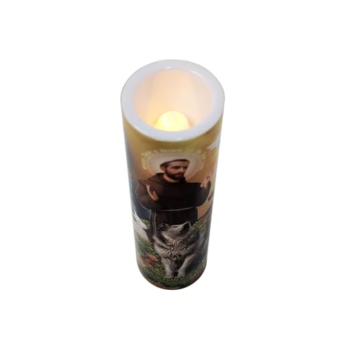 St Francis Flameless LED Candle | The Saints Collection