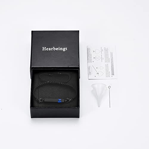 Harbeingt Adjustable Urn Bracelet for Ashes for Women Cremation Jewelry - color: Blue