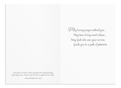 DaySpring - Sympathy - 4 Design Assortment with King James Scripture - 12 Sympathy Boxed Cards & 12 Envelopes (U1612)