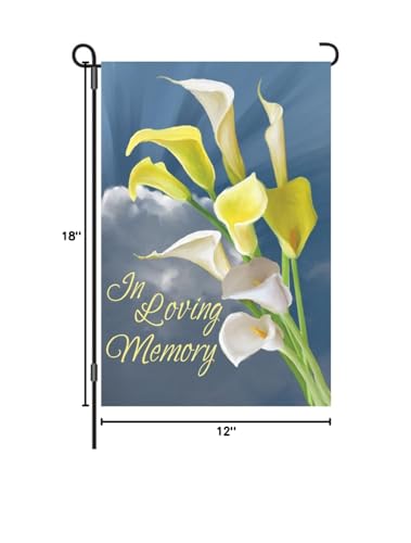 Premier 51108 Garden Premier Soft Flag, In Loving Memory, 12 by 18-Inch