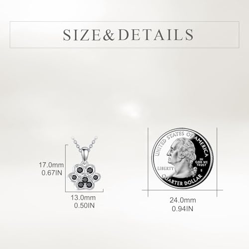 TIGER RIDER Pet Paw Necklace 925 Sterling Silver Cross Infinite love Necklace Pendant Pet Jewelry Gift for Dog Cat Lovers - style: Paw urn-B
