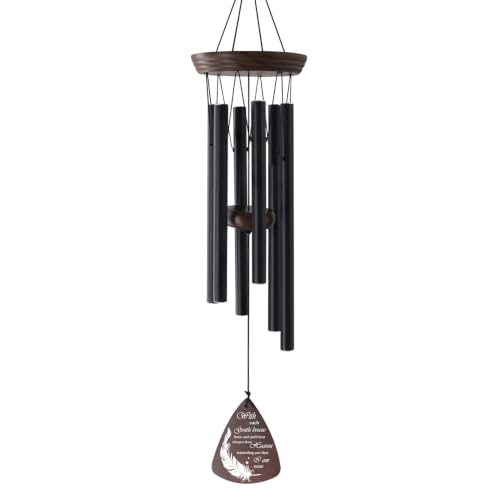Memorial Wind Chimes for Outside, Sympathy Gift for Loss of Loved One - size: With Each