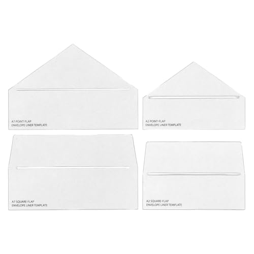 Accent Design Paper Accents Envelope Liner Templates 4pc A2 & A7
