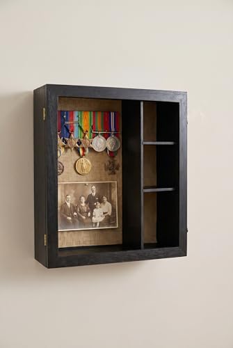 Extra Deep Shadow Box Frame 14x16, Depth 6in Shadow Boxes Display Cases, for Flowers Bouquet Wedding Picture Photo and Keepsake (Black) - color: Black