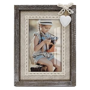 Sapowerntus 4x6 Rustic Picture Frames Wooden Farmhouse Heart Photo Frame - size: 4x6 in (single)