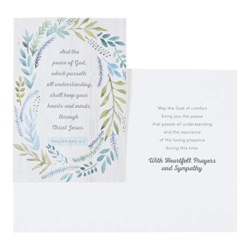 DaySpring - Sympathy - King James Version - 4 Design Assortment With Scripture - 12 Sympathy Boxed Cards and Envelopes (60938)