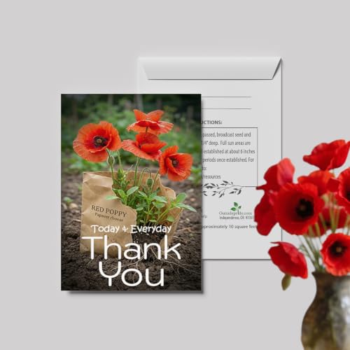 Outsidepride Thank You Seed Packet Favors - 25 Packets - size: Option 2, style: Thank You
