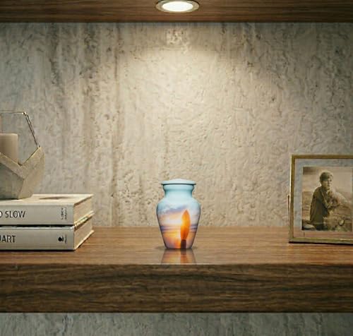 Surfing Painted Cremation Urns for Men and Women Human Ashes - Keepsake Urn - size: Keepsake