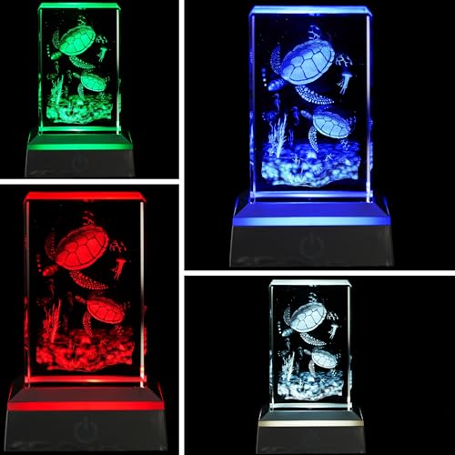 EUSTUMA LED Light Base Non-Slip Square Display Stand In A Variety of Colors,Suitable for Glass Crystal Spherical Artwork (Silver Flat Top Surface) - color: Silver Flat Top Surface