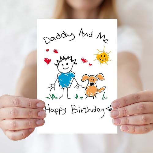 IDU Birthday Card from Dog, Dog Dad Birthday Card - style: ZN385