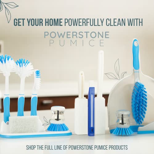 Powerstone Pumice Stone Toilet Bowl Cleaner with Handle (2-pack) - A Solution for Hard Water Stains on Toilets, Grills, Tiles, Grout & Pools - size: Pack of 2