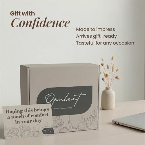 Opulent Self Care Spa Gift Box for Women - Thoughtful Get Well Gift - color: Sea Salt