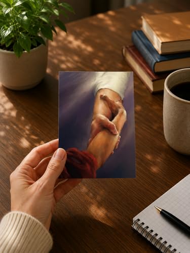 Funeral Memorial Prayer Cards - FPC1031EN Hands