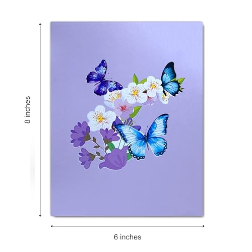 Paper With Deespest Sympathy Pop Up Greeting Card, With Deepest Sympathy Card Loss of Pet, Mom, Mother, Father, Dad,Child, Grandma, Thinking Of You Card, Sympathy Quilling Card for Loved One with - color: Butterfly