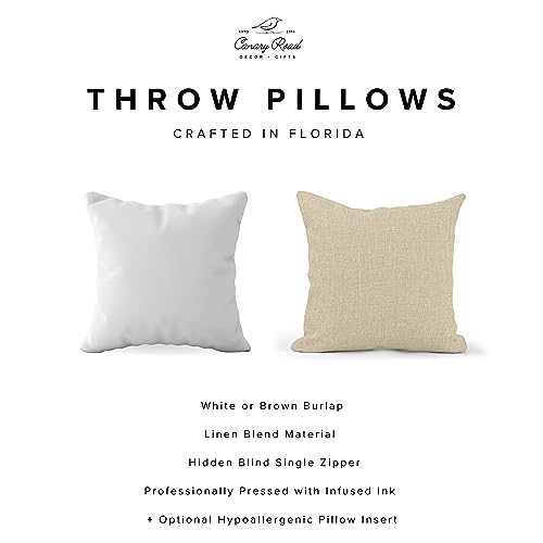 Canary Road Custom Sympathy Gift in Memory of Pillow | Cardinal Memorial Present | Remembrance Funeral Loved One Family Friend