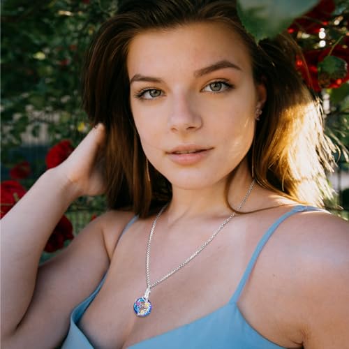 Urn Necklace for Ashes for Women/Men 925 Sterling Silver Cremation Jewelry w/Funnel Filler Memorial Jewelry Gifts - color: E-Hummingbird 1, style: Non - Customized