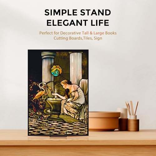 TR-LIFE 14 Inch Heavy Duty Plate Stand (4 Pack) - Metal Display Easel for Large Plates, Platters, Picture Frames, Signs, and Posters - size: 14 Inch