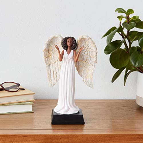 African American Expressions Pink Angel Figurine – Black Angel Collectible Statue, Inspirational Home Décor, Unique Sentimental Keepsake, Faith Inspired Collectible, Mother’s Day Present for Mom - style: Pink Angel