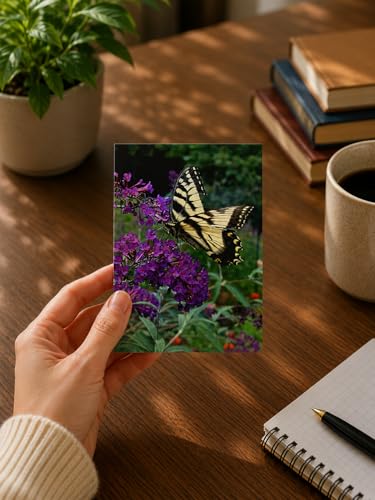 Funeral Memorial Prayer Cards - FPC1036EN Butterfly