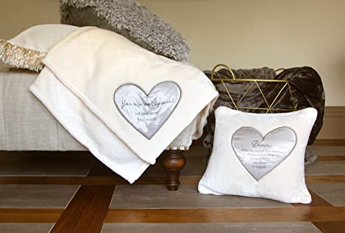 Pavilion Gift Company - So Special 50 x 60 Inches Royal Plush Throw Blanket, Blanket for Couch, Soft Fluffy Sofa Bed Blanket, Birthday Gifts for Mom Friend Bestie Wife Girlfriend, 1 Count, Cream - style: Let Love Keep you Warm