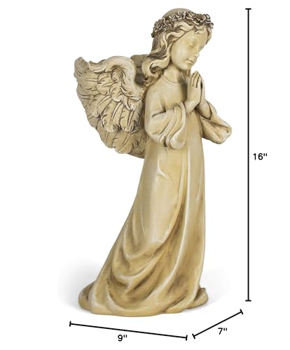 Joseph's Studio by Roman, 16" H Standing Praying Angel Planter Statue, Garden Décor