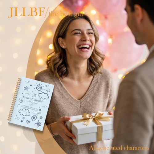New Mom Gifts Baby Memory Book Spiral Notebook 5.5x8.3in | Baby Shower Gifts for Boys, Baby Keepsake Notebooks for Mom Dad Parents, Little Moments with You Journal Notebook - color: Little Moments