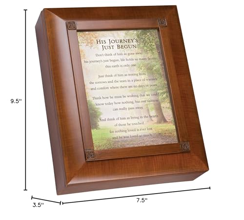 Cottage Garden Nothing Loved Ever Lost Woodgrain Remembrance Keepsake Box