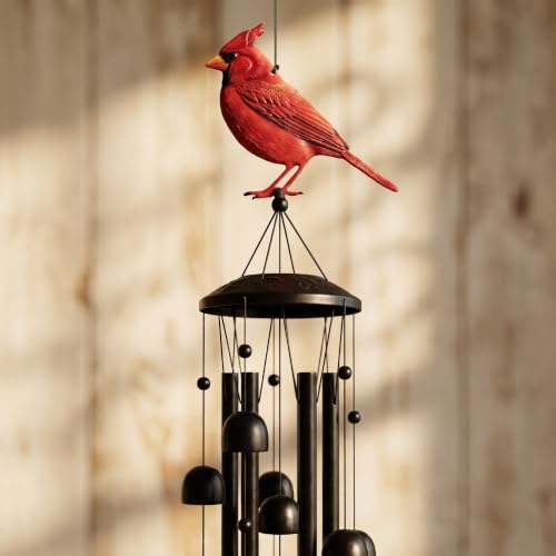35.4'' Large Cardinal Wind Chimes for Outside Garden Patio Porch