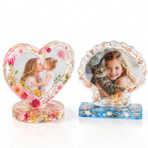 4Pack Silicone Photo Frame Molds for Resin Casting, Heart, Shell& Irregular - color: 4Pack Photo Frame Molds Set