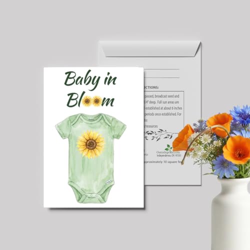 Outsidepride Baby Announcement Seed Packet Favors - 25 Packets - size: Option 2, style: Baby Announcement
