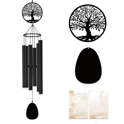 ASTARIN Memorial Wind Chimes for Outside Deep Tone, 36" Bereavement Gifts - size: 36”-Tree of life