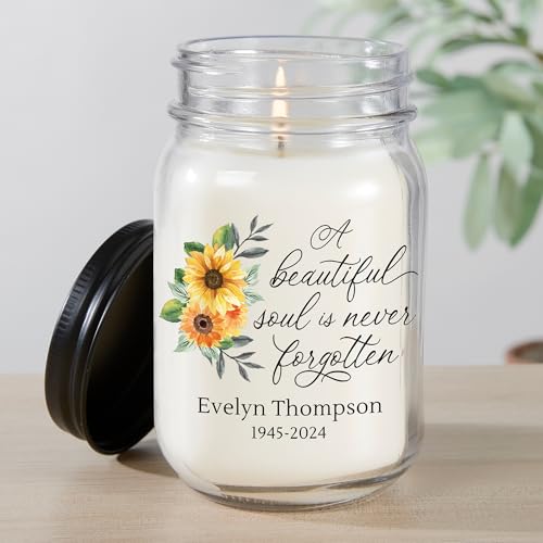 Personalization Universe Beautiful Soul Personalized Farmhouse Candle Jar