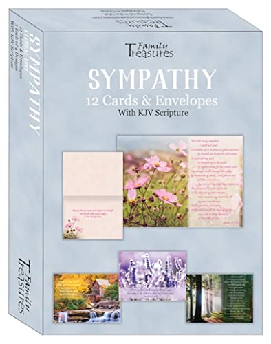 Family Treasures FT22278 Eternal Love Sympathy with Scripture Boxed Greeting Cards