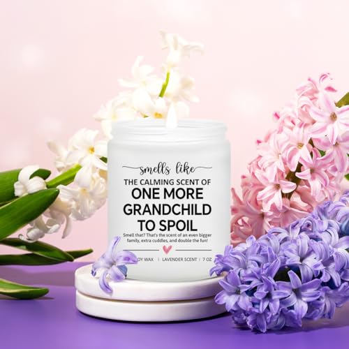 Pregnancy Announcement for Grandparents - Baby Announcements Ideas - Pregnancy Reveal to Parents - Grandma and Grandpa Expecting Announcement - Baby Shower Gifts - Lavender Scented Candle - color: Baby Announcement Gift