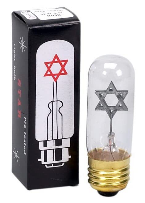 Electric Yahrzeit Memorial Holder with bulb