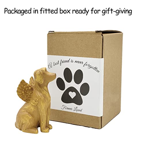 Angel Memorial Figurine for Dog Loss - Rainbow Bridge Pet Bereavement Gift, Dog Mom Gift - color: Dog Angel#2