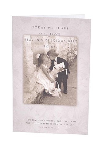 Darice VL6286, Double Heart Wedding Program, Black
